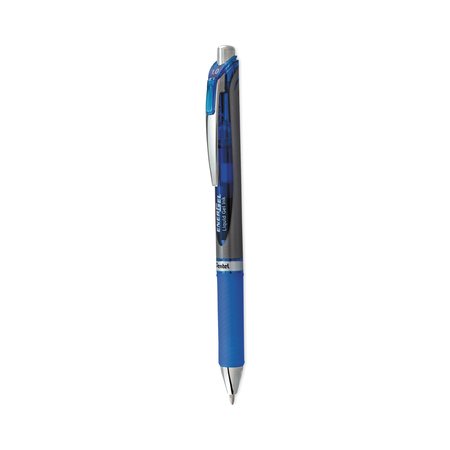 PENTEL EnerGel RTX Retractable Gel Pen, Bold 1mm, Blue Ink, Blue/Gray Barrel BL80C